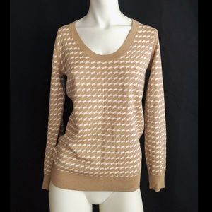 Banana Republic Sweater, Leaf Pattern, Small